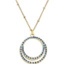 Double Crystal Hoop