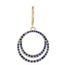 Double Crystal Hoop