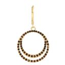 Double Crystal Hoop
