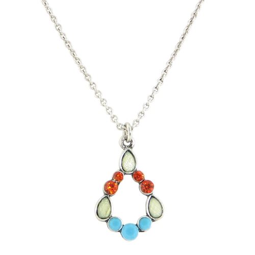 Multi-Crystal Teardrop Hoop Multi-Crystal Teardrop Hoop