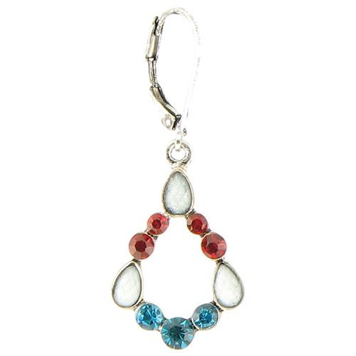 Multi Crystal Teardrop Hoop Multi Crystal Teardrop Hoop