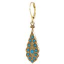 Scalloped Crystal Teardrop