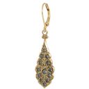 Scalloped Crystal Teardrop