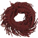 Multi-Colored Knit Tassel Infinity