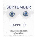 September Birthstone Crystal Disc Earrings