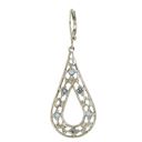 Filigree Teardrop Hoop