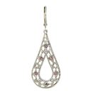 Filigree Teardrop Hoop