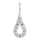 Filigree Teardrop Hoop