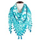 Batik Square Tassel Scarf