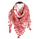 Batik Square Tassel Scarf