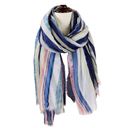 Striped Fringe Scarf