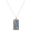 Patterned Enamel Rectangle