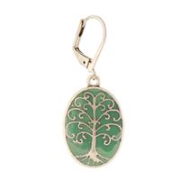 Enamel Tree of Life Earring