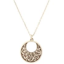 Scroll Hoop Necklace