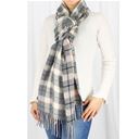 Plaid Fringe Scarf