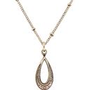 Vintage Teardrop Hoop Necklace