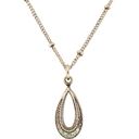 Vintage Teardrop Hoop Necklace